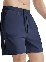 [baleaf] Men's Running Shorts 7 Inch Gym Shorts 2 in 1 Quick Dry Lightweight with Zip Pocket