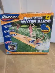 Banzai Speed Blast Water Slide Pool Backyard Children