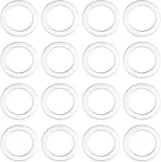 30PCS Aluminum Crush Washers Car Flat Sealing Gaskets Oil Sump Plug Washer Drain Plug Gaskets Plate Rings 20mm OD 14mm ID 1.5mm Thickness