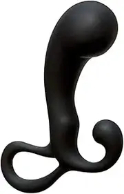 Doc Johnson OptiMALE - P-Massager - Silicone - Prostate and Perenium Stimulator - Black