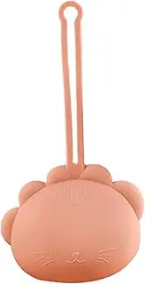 Portable Pacifier Organizer Box - Nipple Storage Pouch with Animal Shape - Compact Nipple Organizer Pouch for Long Trips, Walks, Camping, Business Trips, Orange, Refer to description, Unisex