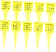 Generic 10Pcs Plastic Rain Gauge Cups Wide Mouth Rain Measuring Tool for Accurate Water Measurement Garden Lawn Care