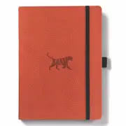 Dingbats* Wildlife A5+ Orange Tiger Notebook - Dotted