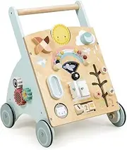 Tender Leaf Toys Sunshine Baby Activity Walker - Toddler Weather Play Board And Shape Sorter On Wheels