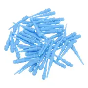 60Pcs 2BA Thread Plastic Soft Dart Tips Replacement Dart Accessories, Sky Blue