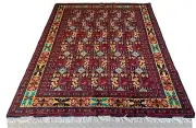 Oriental Afghan Persian Rug Hand Knotted Wool Carpet,Room Decor Floor 195x155