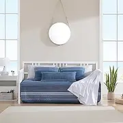 Nautica - Daybed Bedding Sets, Cotton Reversible Bed Set with Matching Shams & Pillow Cover, Lightweight Home Decor for All Seasons (Coveside Blue, Daybed)