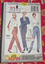 Burda Pattern No 3609 Uncut Sizes 10-28 Pants