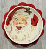 Mud Pie Vintage Santa Large Serving Bowl NWT 2020