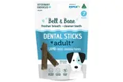 Bell & Bone Medium Dental Stick Lamb Mint Manuka Dog Treat 7 Pack