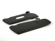 Black Unperforated Sun Visors With Mirror For Mercedes W123 Coupe LHD
