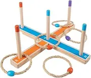 ERINGOGO Carnival Toss Rings Game Kit for Boys and Girls Set of Fun Outdoor Toys Safe Material