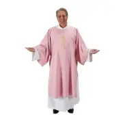 Rose Elegant Design Alpha Omega Dalmatic Size 48 inch Length