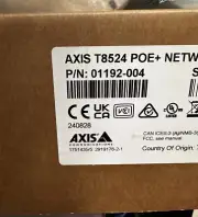 Axis T8524 24-Port PoE Manageable Ethernet Network Switch Brand New 01192-004