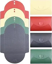 4 Colors Mini Envelopes with Heart Clasp, 20Pcs Pearlescent Paper Gift Card Envelopes, Seed Envelopes, Cute Smll Envelopes for Anniversary DIY Gift Cards Graduation Invitations Business Wedding Party