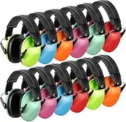 Amylove 12 Pcs Kids Ear Protection Noise Cancelling Headphones Ear Muffs Bulk 30db Sensory Headphones