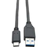 Eaton U428-006 USB 6Ft 3.2 USB-C to USB-A M/M Thunderbolt 3 Ready Black