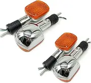Turn Signal Indicator For Shadow Steed Rebel Magna 400 750 CA250 CMX400 VTX1800 VLX400 VLX600 Motorcycle Turn Signal Blinker Light(2 Pairs)