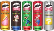 5 PRINGLES SUPER MARIO EDITION Potato Chips Tubes Bundle 165g 5.8oz