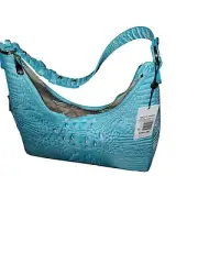Brahmin Dusty Blue Melbourne Leather Tabitha Hobo Shoulder Bag NWT $295