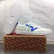 Vans Lowland CC Court White Baja Blue VN0A4TZY4GU Shoes Sneakers Men's Sz 7.5