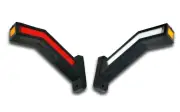 2 x DYNAMIC LONG 12V 24V LED NEON SIDE MARKER LAMPS RED WHITE AMBER LIGHTS TRUCK
