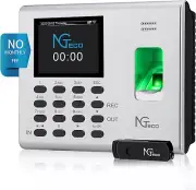 NGTeco Time Clock in Machine, Fingerprint Attendance Machine for Small Business
