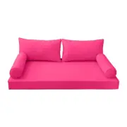 *COVER ONLY*-Style 2 Daybed Mattress Bolster Pillow Covers Piped Trim Twin-AD110