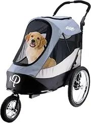 Trailblazer Jogger, Dog Cart for Medium Size Pets, Ventilated Pet Stroller for Cats & Dogs, Gray