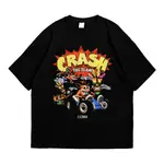 EZMAX T 恤 OVERSIZE T 恤 CRASH BANDICOOT 黑色