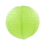 Lime Green Round Chinese Paper Lantern - 4 Sizes