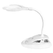 Handheld Magnifier 3X 8X Illuminated Desk Table Led Lamp Magnifying Glass1639