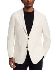 Eleventy Cotton Linen Blend Regular Fit Jersey Soft Jacket