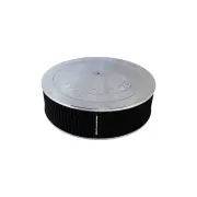 Aeroflow Chrome Air Filter Assembly Air Cleaner 1-1/8" X 14"X 4" 5-1/8" Neck