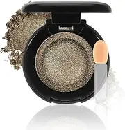 Single Glitter Eyeshadow Powder,Highly Pigmented Cream Shimmer Eye shadow,Waterproof Long Wear Purple Pressde Eyeshadow