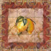 18 x 18 Art Fruit Mural Ceramic Backsplash Bath Decor Tile #26