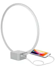 BRIGHTECH Circle LED Table Lamp With USB Port