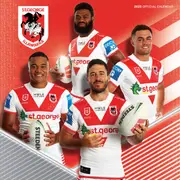 2025 NRL St George Illawarra Dragons Wall Calendar