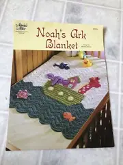 Annie's Attic Crochet Noah's Ark Blanket by Michele Wilcox Leaflet Chart 885054