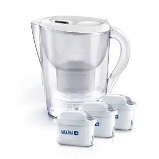 【BRITA】濾水壺 MARELLA馬利拉 白色3.5L 1壺3芯(車麗屋)