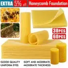 30/60Pcs Honeycomb Foundation Bee Hive Wax Frames Waxing Beekeeping Equipment AU
