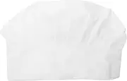 [TOGEVAL] Men's Chef Hat Restaurant Chef Hat Decorative Kitchen Cooking Hat BBQ Supply White