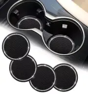 4 Pack Car Cup Coaster, Car Cup Holder Coasters, 2.75" Non-Slip Cup Coaster