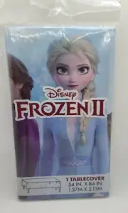 FROZEN 2 PLASTIC TABLE COVER ~ Birthday Party Supplies Cloth Decorations 54x84