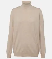[Brunello Cucinelli] Brunello Cucinelli Monili cashmere turtleneck sweater AU 16 neutrals