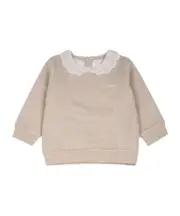 long-sleeve Peter Pan-collar sweatshirt 9M,9 Nude
