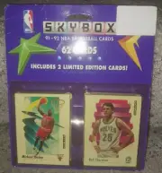 1991-92 SkyBox Blister Pack 62 Cards FACTORY SEALED w/ MICHAEL JORDAN ON TOP