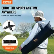 Badminton Net Height Adjustable Volleyball Net 20ft Wide Foldable Pickleball Net Portable Tennis Net Set with Poles Stand Bag Rackets Nylon Shuttlecocks
