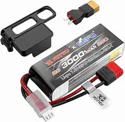 Fytoo 2S 7.4V 25C 3000mah Battery with T Plug for MJX H16E H16P H16PL H16BM H16DR H16GT 14301 JC16EP M161 RC Remote Control Car Upgrade Battery