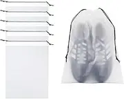 [YKHNIS] 5 Pack Clear Shoe Bags for Travel, Waterproof Dustproof Drawstring Travel Shoe Bag,Large Household Portable Dustproof Waterproof Storage Organizers Pouch,Travel Essentials